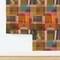 Autumnal Library Wildlife Horses Deer Books Plaid Club House Book Ends Plants Retro Classic Eclectic Bohemian Still Life Novelty Geometric Custom Removable Wallpaper by Spoonflower Peel & Stick Wallpaper 2FT Wide